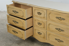 Load image into Gallery viewer, Vintage French Provincial Nine-Drawer Triple Dresser in Antique Cream
