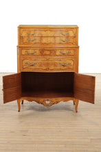 Load image into Gallery viewer, French Satinwood Chest of Drawers with Lower Cabinet
