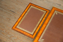 Load image into Gallery viewer, Antique French Satinwood Desk with Leather Inlay &amp; Brass Trim
