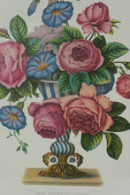 Load image into Gallery viewer, Pair of Framed Jean-Louis Prévost Style Floral Lithographs – Vase Verre de Couleur &amp; Vase de Venise (22&quot; x 26&quot;)
