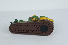 Load image into Gallery viewer, Cast Iron Mechanical Frog Bank Two Frogs Tongue Action Coin Bank
