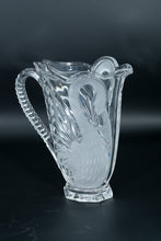 Load image into Gallery viewer, Vintage Mikasa Lead Crystal Swan Pitcher – Frosted Bird Design, Clear Base
