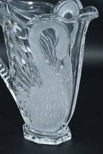 Load image into Gallery viewer, Vintage Mikasa Lead Crystal Swan Pitcher – Frosted Bird Design, Clear Base
