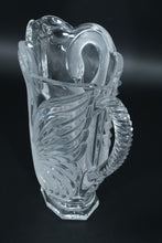 Load image into Gallery viewer, Vintage Mikasa Lead Crystal Swan Pitcher – Frosted Bird Design, Clear Base
