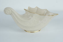 Load image into Gallery viewer, Lenox Fruits of Life Cornucopia – Fine Ivory China Centerpiece w/ 24K Gold Trim

