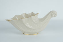 Load image into Gallery viewer, Lenox Fruits of Life Cornucopia – Fine Ivory China Centerpiece w/ 24K Gold Trim
