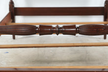 Load image into Gallery viewer, Full Size Mahogany Four Poster Bed with Carved Fluted Posts
