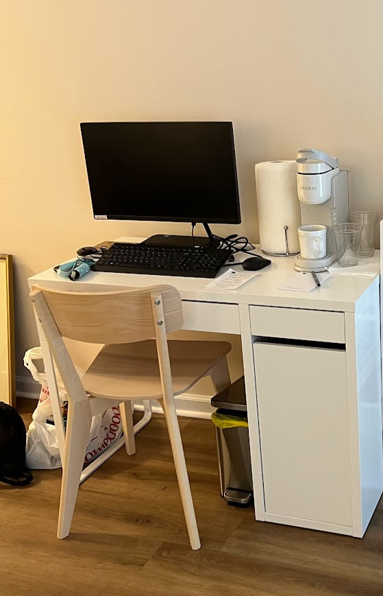 IKEA MICKE White Desk with Drawer Unit