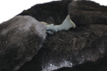 Load image into Gallery viewer, Vintage Genuine Fur Trapper Hat Russian USHANKA Black
