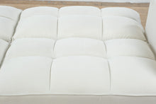 Load image into Gallery viewer, Modern Velvet Futon Sofa Bed – Convertible with Chrome Legs
