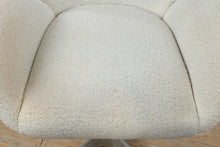 Load image into Gallery viewer, Mid Century Modern Boucle Swivel Lounge Chair with Aluminum Star Base
