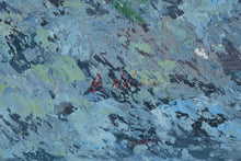 Load image into Gallery viewer, G Nelson Original Oil Painting Coastal Lighthouse Seascape 38 x 26
