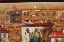 Load image into Gallery viewer, Garcons En Attente - Painting on 1968 French Newspaper
