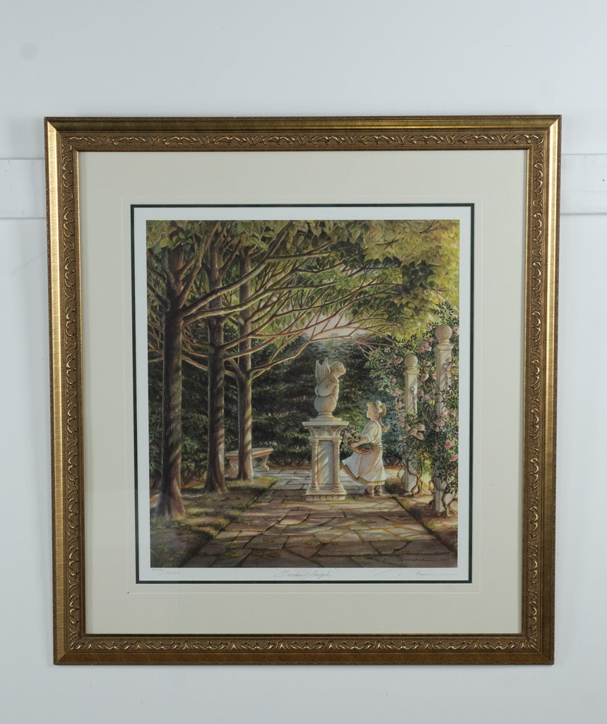 Garden Angel by Trisha Romance – Limited Edition Signed & Numbered Print (5544/15000) w/ COA – 30