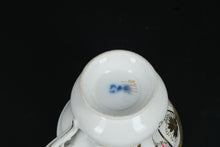 Load image into Gallery viewer, Antique German Porcelain Cup &amp; Saucer – “Zur Erinnerung” – Hand Painted Gold &amp; Floral Detail
