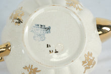 Load image into Gallery viewer, Gilt Floral Crackle Glaze Teapot by Gibsons England
