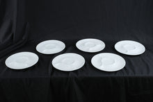 Load image into Gallery viewer, Vintage Gien France White Artichoke Faience Majolica Plates Set of 6
