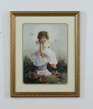 Load image into Gallery viewer, &quot;Heaven’s Doves&quot; – Angel Child Print by Joyce Birkenstock, Framed (1999)
