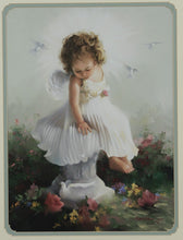 Load image into Gallery viewer, &quot;Heaven’s Doves&quot; – Angel Child Print by Joyce Birkenstock, Framed (1999)
