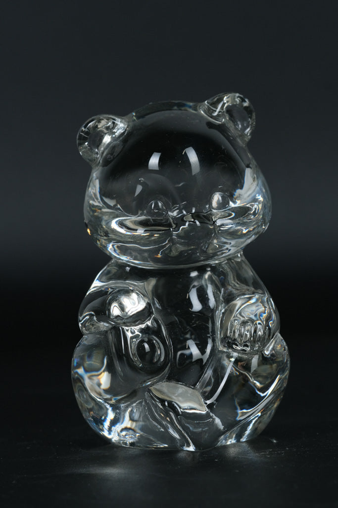Fenton Crystal Glass Bear Figurine - Paperweight