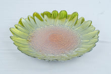 Load image into Gallery viewer, Sunflower Art Glass Serving Bowl Decorative Centerpiece Platter 15 Inch
