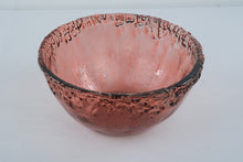 Load image into Gallery viewer, Pink Textured Art Glass Bowl 12 Inch Large Centerpiece Decorative Serving Bowl
