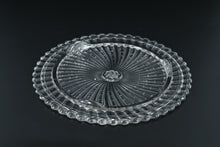 Load image into Gallery viewer, Pressed Crystal Serving Platter with Scalloped Edge – 11.5”
