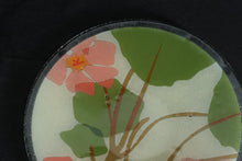 Load image into Gallery viewer, Peggy Karr Wildwood Fused Glass Floral Serving Platter 11.5 Inch Round
