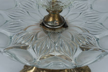 Load image into Gallery viewer, Vintage Hollywood Regency Scales of Justice Brass Tone Crystal Glass Centerpiece
