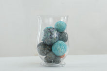 Load image into Gallery viewer, At Home Glass Hurricane Vase with Decorative Orb Filler 10 Inch

