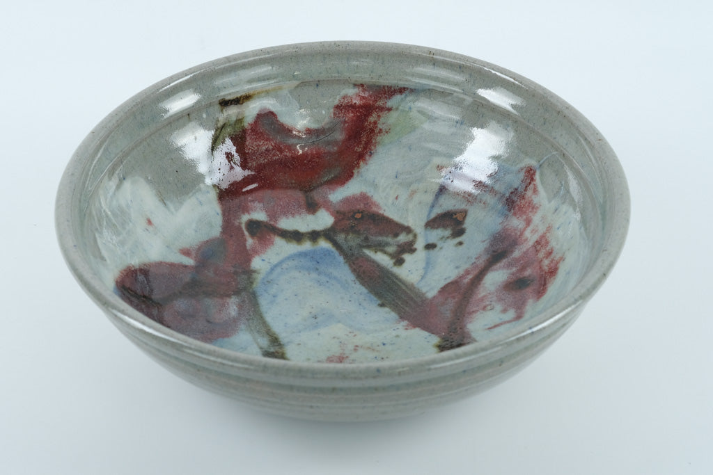 Large Studio Art Pottery Bowl by Jim Chaney – 13.25
