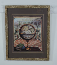 Load image into Gallery viewer, Decorative Globe Still Life – Framed World Map Interior Print
