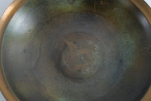 Load image into Gallery viewer, Vintage Asian Bronze Bowl Antelope Gazelle Medallion 10 Inch
