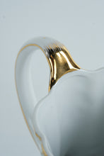 Load image into Gallery viewer, I. Godinger &amp; Co. Primavera Porcelain Pitcher – Butterfly &amp; Floral Design – Gold Trim – 8" Tall
