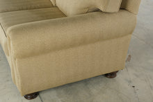Load image into Gallery viewer, Traditional Gold Upholstered Sofa with Rolled Arms and Nailhead Trim - Online Only

