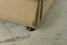 Load image into Gallery viewer, Traditional Gold Upholstered Sofa with Rolled Arms and Nailhead Trim - Online Only
