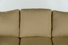 Load image into Gallery viewer, Traditional Gold Upholstered Sofa with Rolled Arms and Nailhead Trim - Online Only
