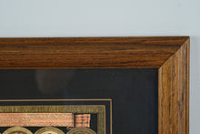 Load image into Gallery viewer, Double Hemisphere Celestial Terrestrial World Map Print Framed
