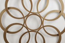 Load image into Gallery viewer, Gold Metal Circles - Wall Art - 24&quot; x 24&quot;
