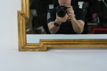 Load image into Gallery viewer, Hollywood Regency Gold Gilt Wall Mirror Shell Crest 24 x 42
