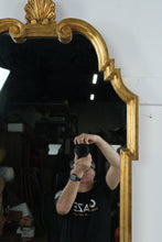 Load image into Gallery viewer, Hollywood Regency Gold Gilt Wall Mirror Shell Crest 24 x 42
