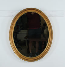 Load image into Gallery viewer, Gold Oval Wall Mirror – 26&quot; x 32&quot;
