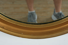 Load image into Gallery viewer, Gold Oval Wall Mirror – 26&quot; x 32&quot;
