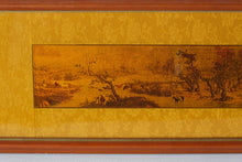 Load image into Gallery viewer, Giuseppe Castiglione One Hundred Stallions Gold Foil Framed Art Pair Chinese Landscape
