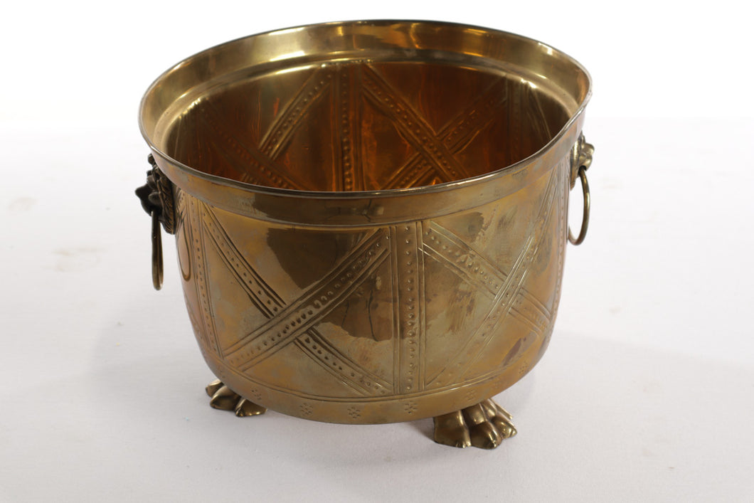 Gold Planter with Claw Feet