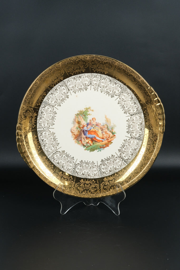 Royal China 22K Gold Rimmed Decorative Platter – 13.25