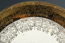 Load image into Gallery viewer, Royal China 22K Gold Rimmed Decorative Platter – 13.25&quot; Round – Bak-Serv Oven Proof
