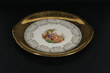 Load image into Gallery viewer, Royal China 22K Gold Rimmed Decorative Platter – 13.25&quot; Round – Bak-Serv Oven Proof
