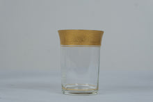 Load image into Gallery viewer, Vintage Tiffin Franciscan Style Gold Encrusted Glass Tumblers Set of 10
