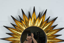 Load image into Gallery viewer, Gold Starburst Mirror – 38&quot; Round
